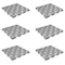 Nature Spring Set of 6 Patio and Deck Tiles, Interlocking Pattern Outdoor Flooring Pavers Weather Resistant, Gray 444522EFM - alternate 1